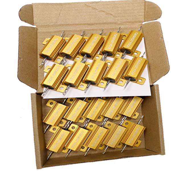 RX24-25W High-Power Gold Aluminum Shell Fixed Resistor